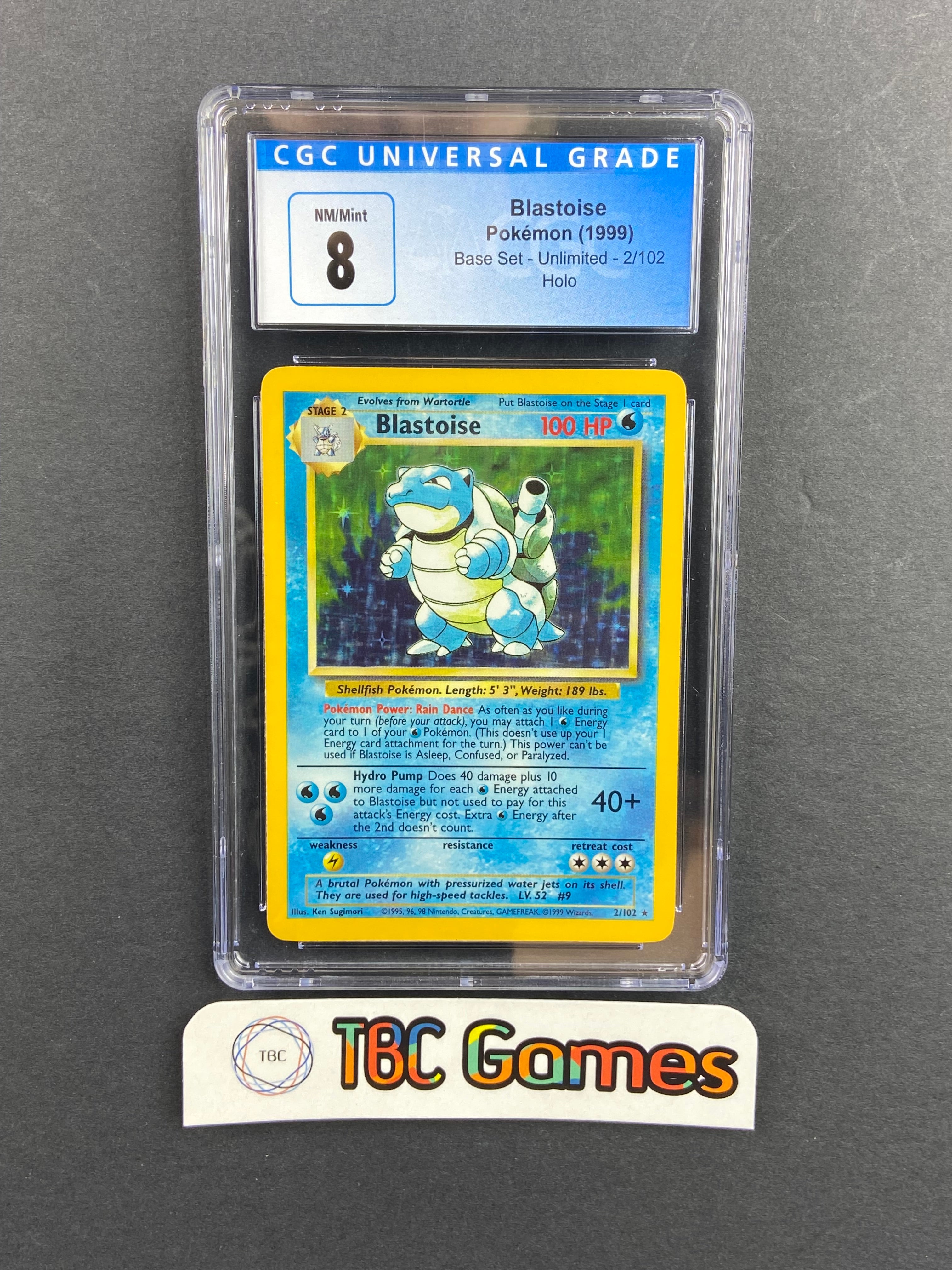 Shops Graded Blastoise Base 2 CGC 8