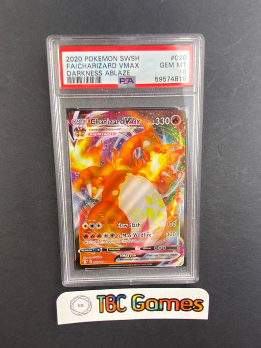 Charizard VMAX Darkness Ablaze 020/189 PSA 10