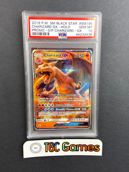 Charizard GX Detective Pikachu SM195 PSA 10 TBC Games Charizard GX Detective Pikachu SM195 PSA 10 TBC Games