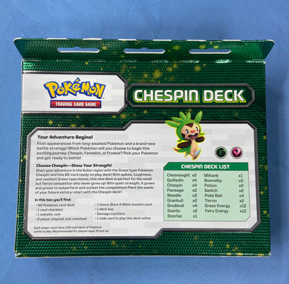 Pokemon TCG: X & Y - Kalos Starter Set Deck Box (Chespin)