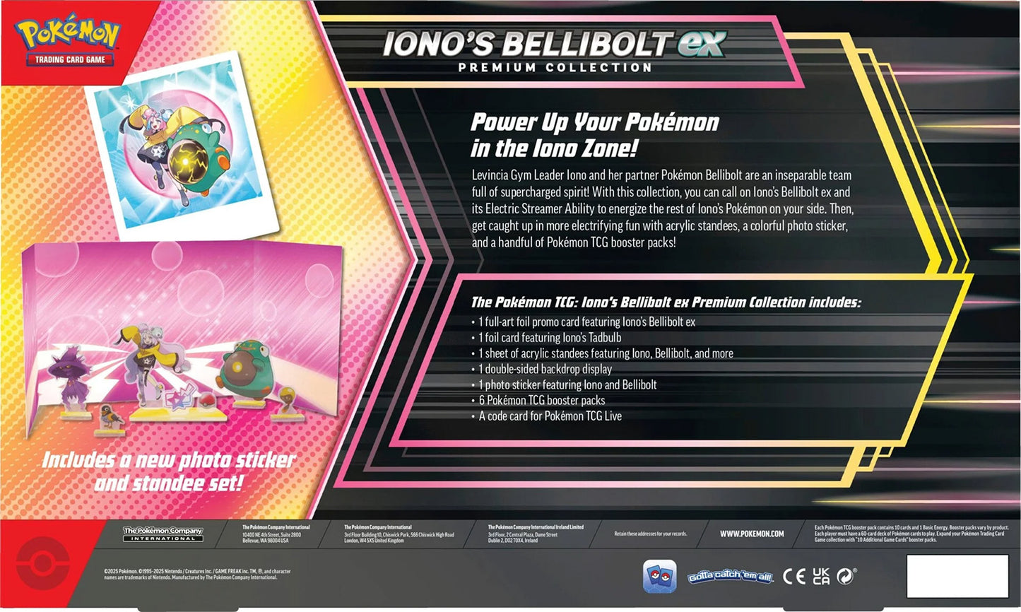 Pokemon TCG: Scarlet & Violet - Iono's Bellibolt ex Premium Collection Box