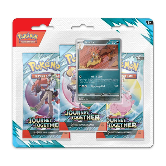 Pokemon TCG: Scarlet & Violet - Journey Together 3 Pack Blister (Scrafty)