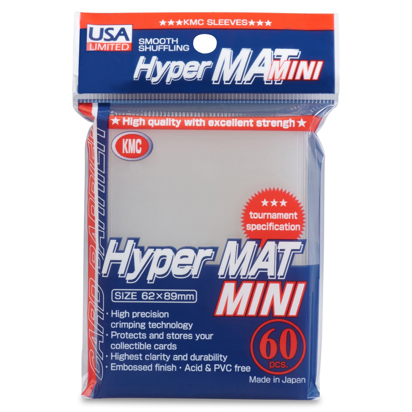 KMC: Hyper MAT Mini Card Sleeves - Clear (60)