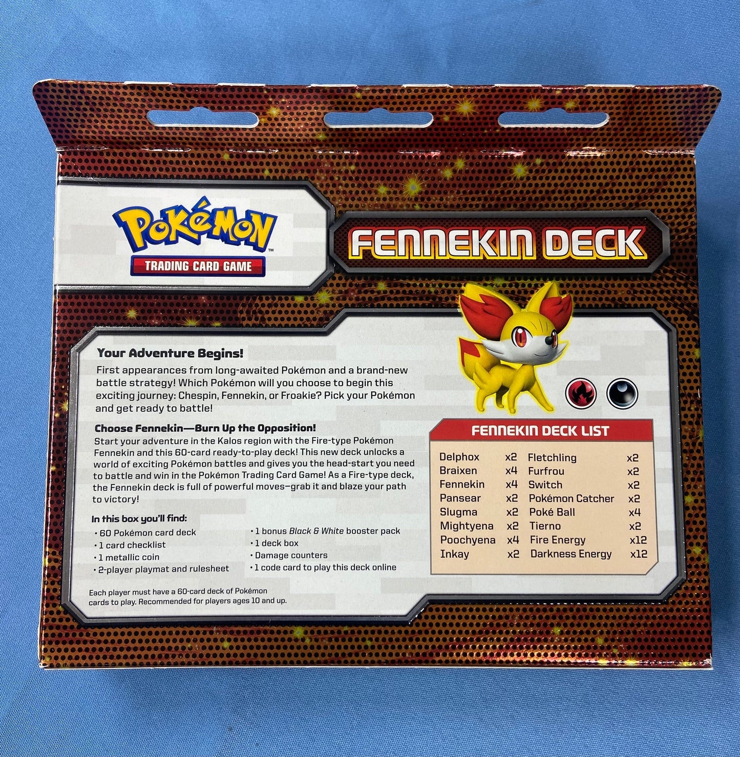 Pokemon TCG: X & Y - Kalos Starter Set Deck Box (Fennekin)