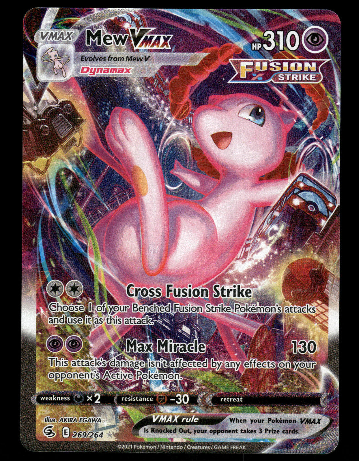 [NM] Mew VMAX Fusion Strike Alt Art #269