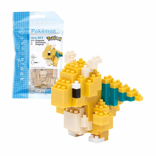 Nanoblock Pokemon Series Building Kit - Dragonite (190 pieces)