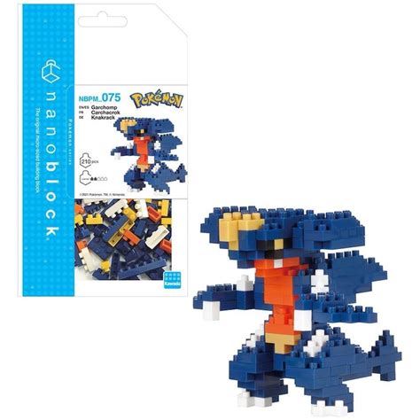 Nanoblock Pokemon Series Building Kit - Garchomp (210 pieces)