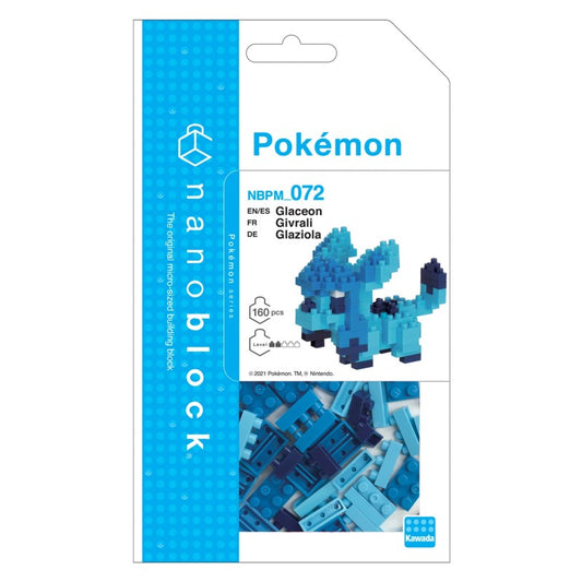 Nanoblock Pokemon Series Building Kit - Glaceon (160 pieces)