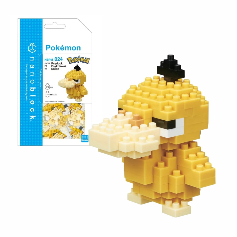 Nanoblock Pokemon Series Building Kit - Psyduck (130 pieces)