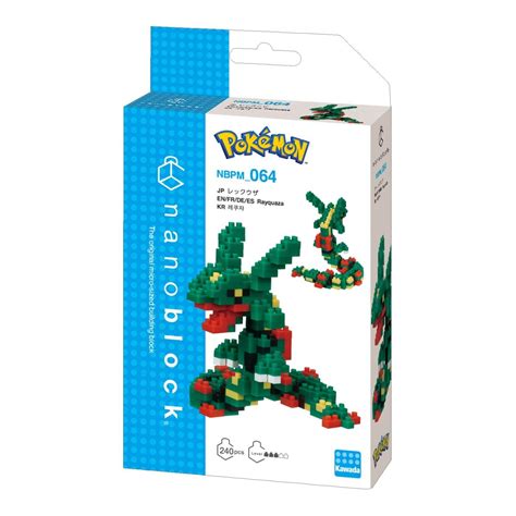 Nanoblock Pokemon Series Building Kit - Rayquaza (240 pieces)