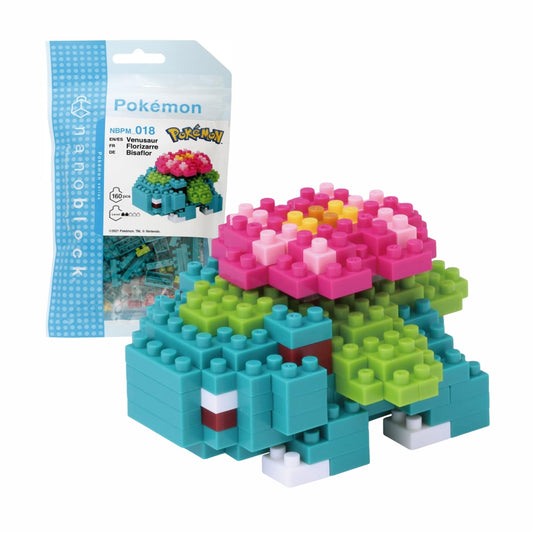 Nanoblock Pokemon Series Building Kit - Venusaur (160 pieces)
