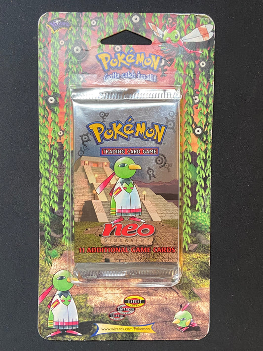 Pokemon TCG: Neo Discovery Unlimited Blister Pack Sealed (Xatu)
