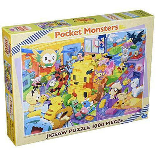 Ensky Puzzle: PK1000T-02 Pokemon Building Pikachu Blocks Together (1000 Pieces)