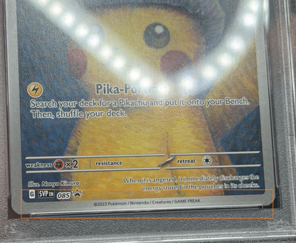 Pikachu Grey Felt Hat SVP 085 Van Gogh PSA 5