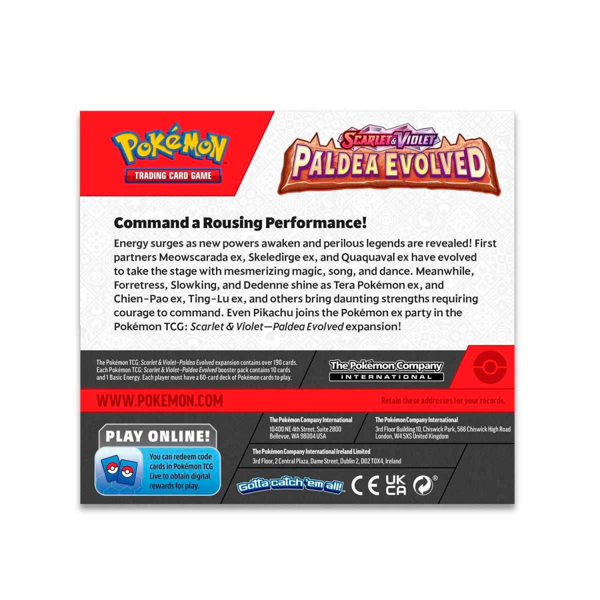 Pokemon TCG: Scarlet & Violet - Paldea Evolved Booster Box Sealed Case (6 Boxes)