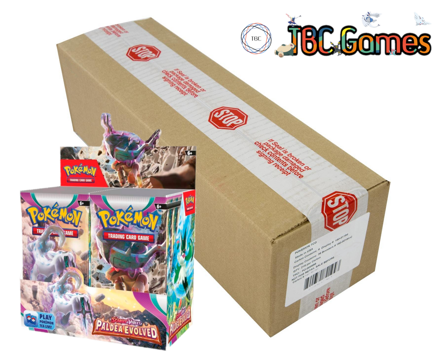 Pokemon TCG: Scarlet & Violet - Paldea Evolved Booster Box Sealed Case (6 Boxes)