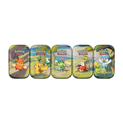 Pokemon TCG: Scarlet & Violet - Paldea Friends Mini Tin Sealed Display