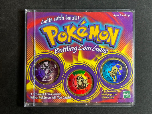 Pokemon Battling Spinning Coin Game Hasbro Mewtwo Arcanine Persian