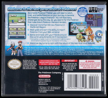 Pokemon Diamond Version Sealed DS WATA PSA 9.6 A+