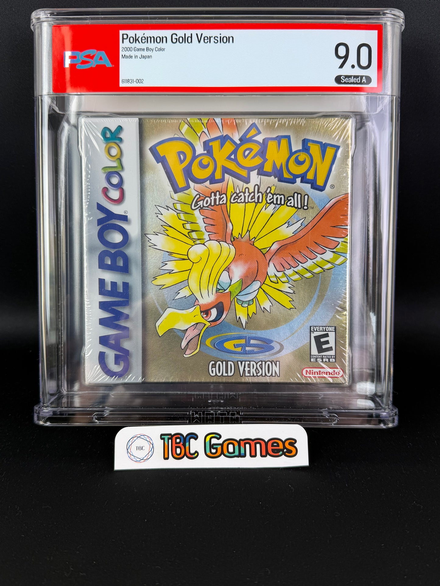 Pokemon Gold Version Sealed Game Boy Color WATA PSA 9.0 A