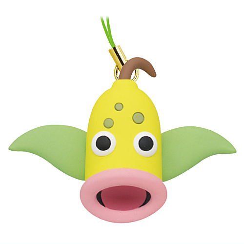 Pokemon Petanko Mascot Grass Type Gashapon Rubber Keychain Tomy (Weepinbell)