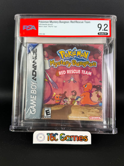 Pokemon Mystery Dungeon Red Rescue Team Sealed GBA WATA PSA 9.2 A+