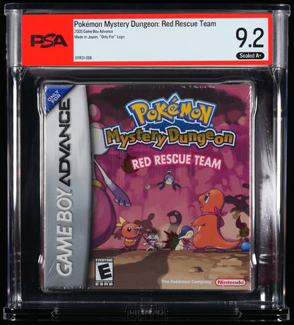 Pokemon Mystery Dungeon Red Rescue Team Sealed GBA WATA PSA 9.2 A+