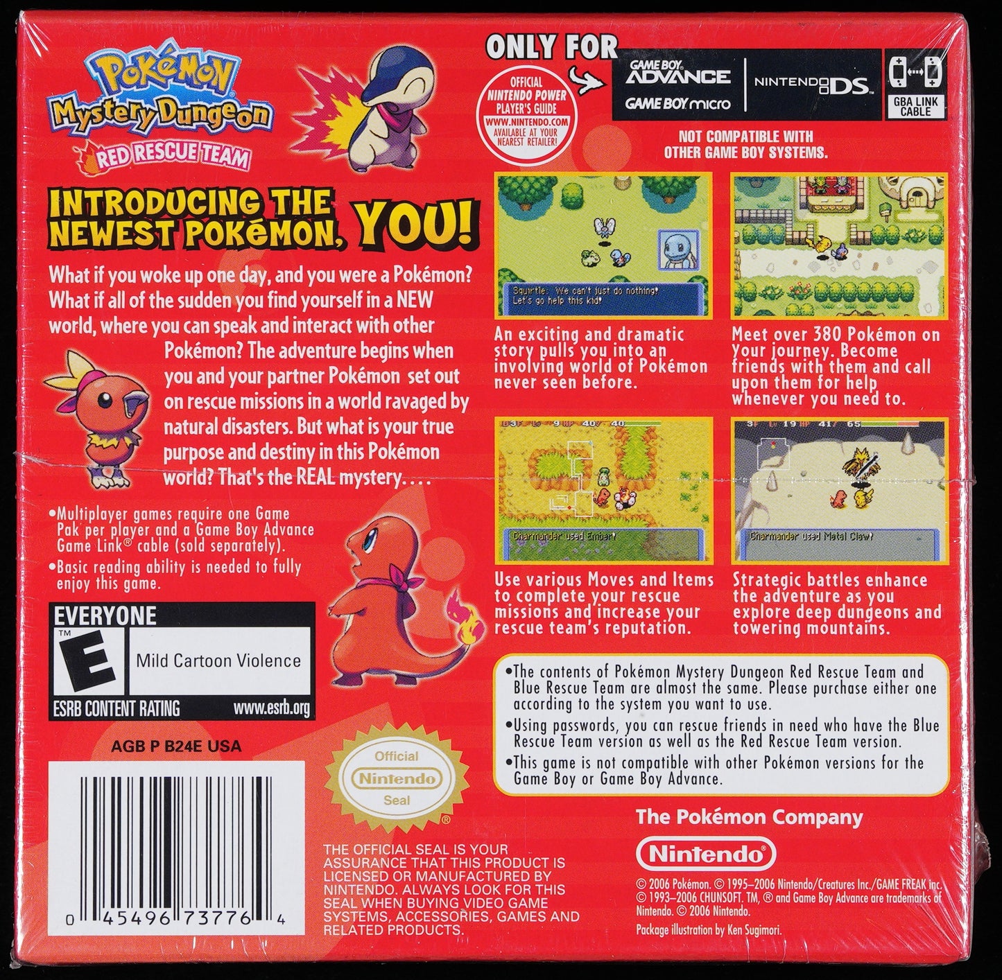 Pokemon Mystery Dungeon Red Rescue Team Sealed GBA WATA PSA 9.2 A+