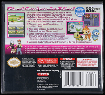 Pokemon Pearl Version Sealed DS WATA PSA 9.6 A+