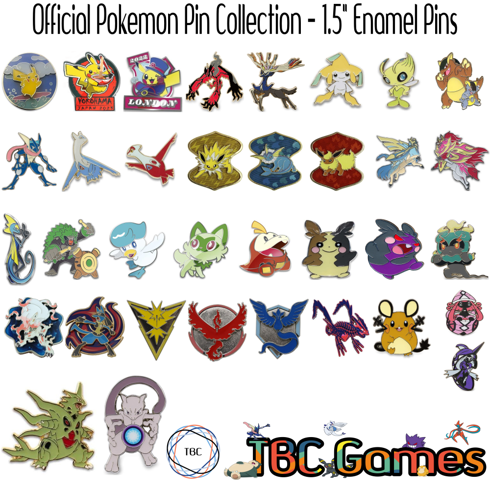 Pokemon Pin - Official 1.5" Hard Enamel Pin