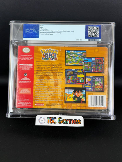 Pokemon Puzzle League N64 Sealed WATA PSA 7.5 A
