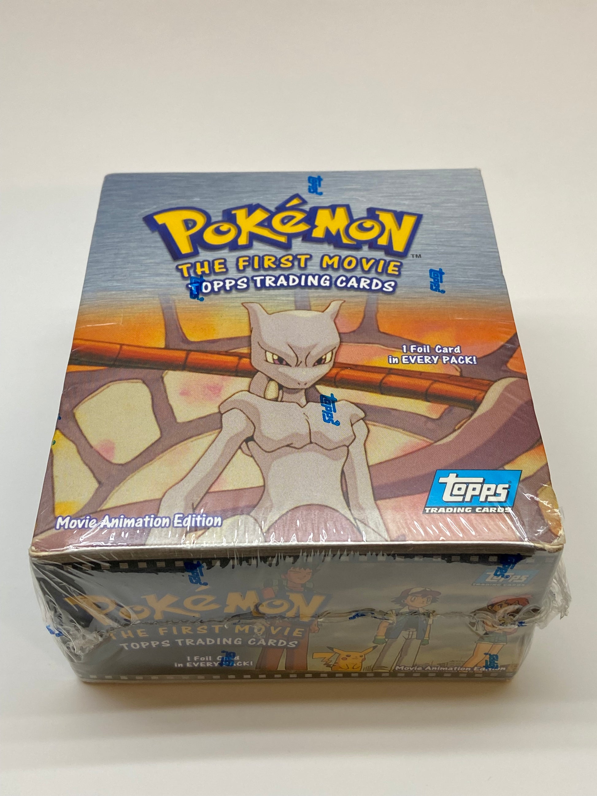 Pokemon The First Movie 1999 Topps Blue Logo Booster Box Pokemon The First Movie 1999 Topps Blue Logo Booster Box