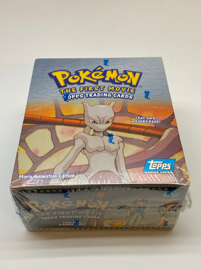 Pokemon The First Movie 1999 Topps Blue Logo Booster Box TBC Games Pokemon The First Movie 1999 Topps Blue Logo Booster Box TBC Games