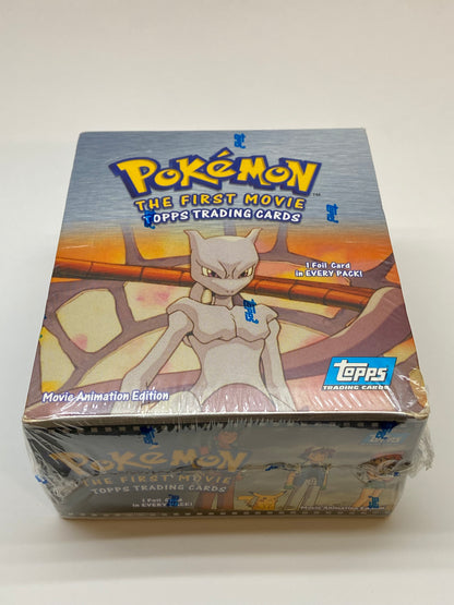 Pokemon The First Movie 1999 Topps Blue Logo Booster Box