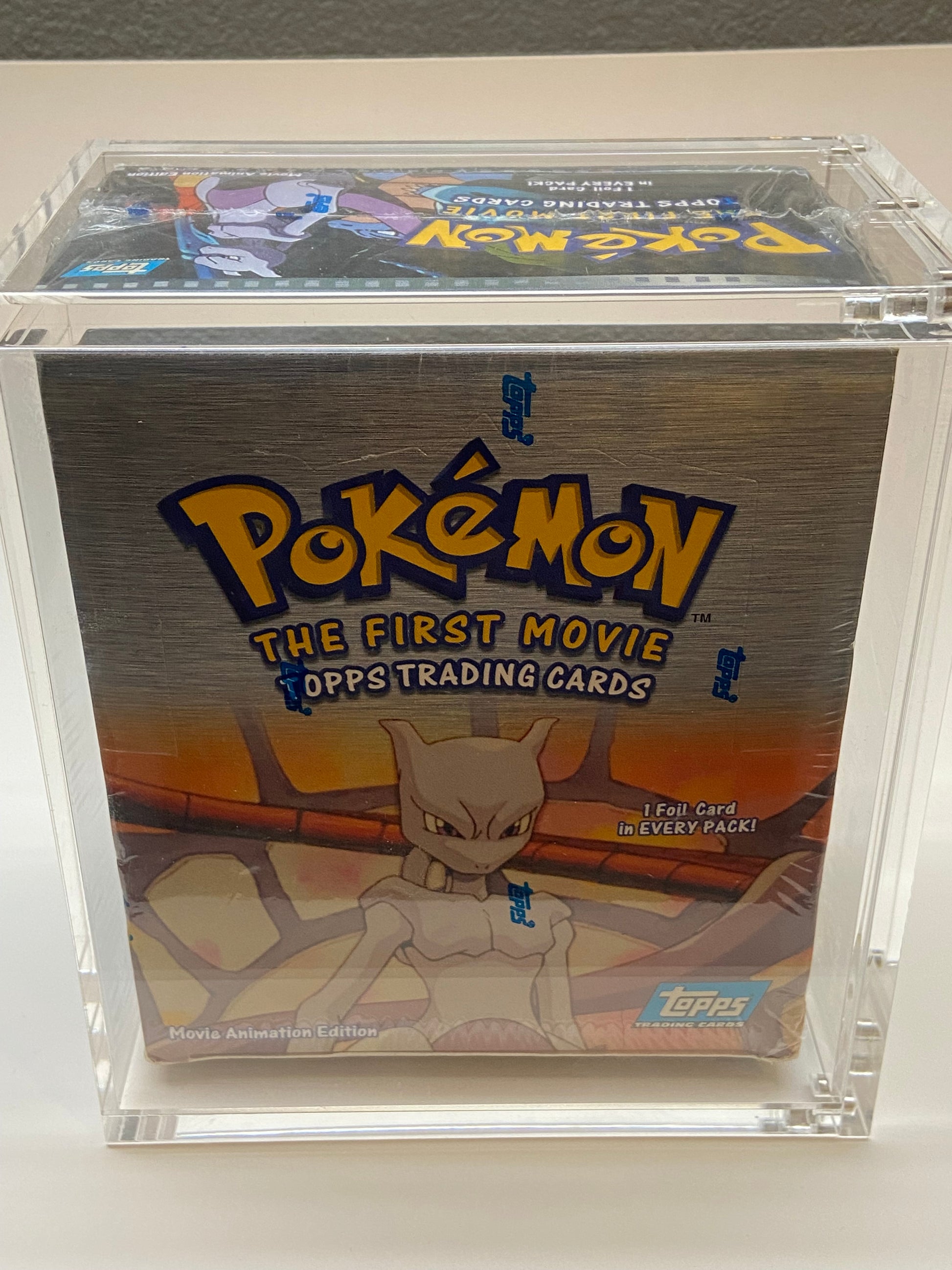 Pokemon The First Movie 1999 Topps Blue Logo Booster Box TBC Games Pokemon The First Movie 1999 Topps Blue Logo Booster Box TBC Games