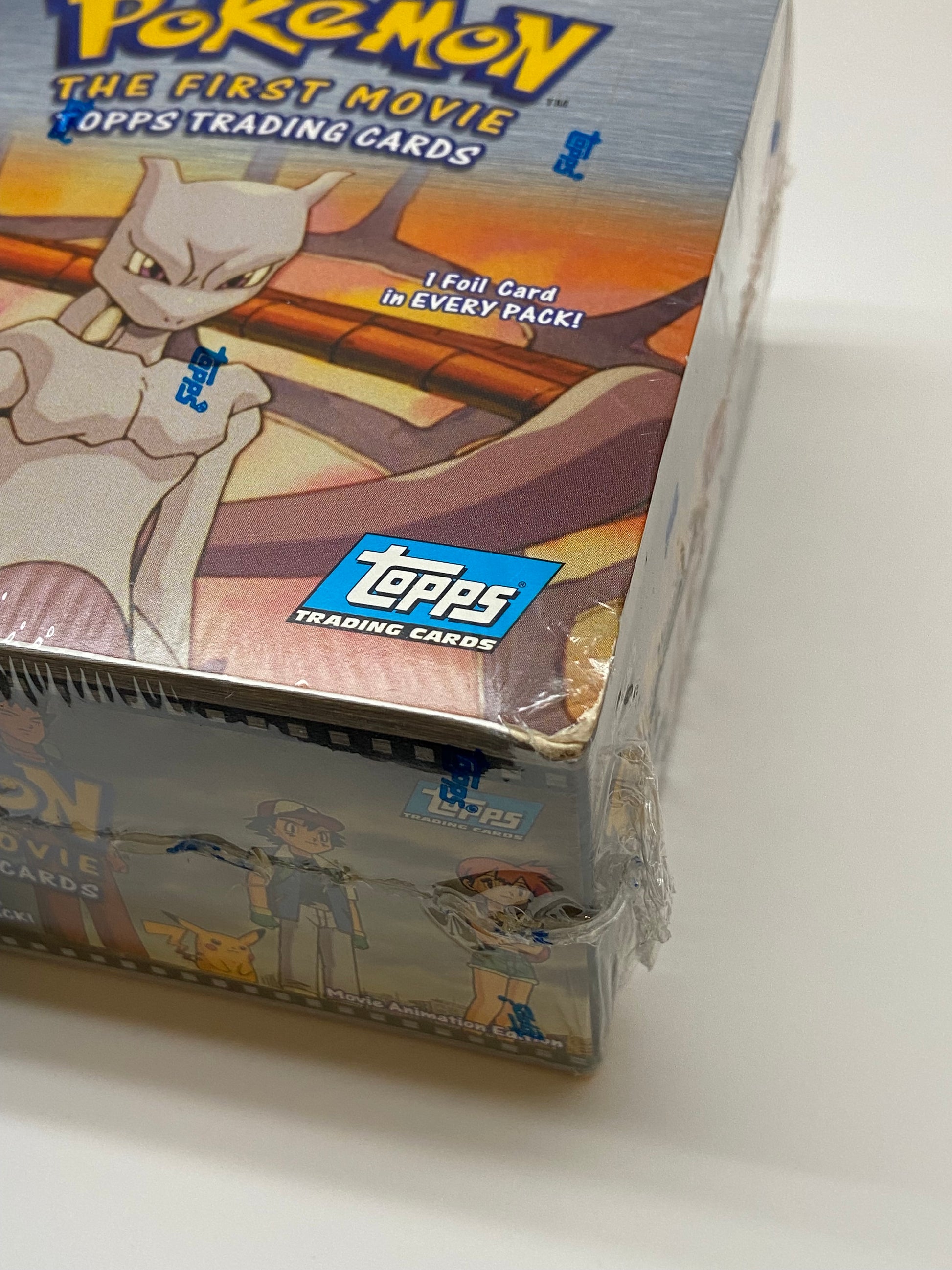 Pokemon The First Movie 1999 Topps Blue Logo Booster Box TBC Games Pokemon The First Movie 1999 Topps Blue Logo Booster Box TBC Games