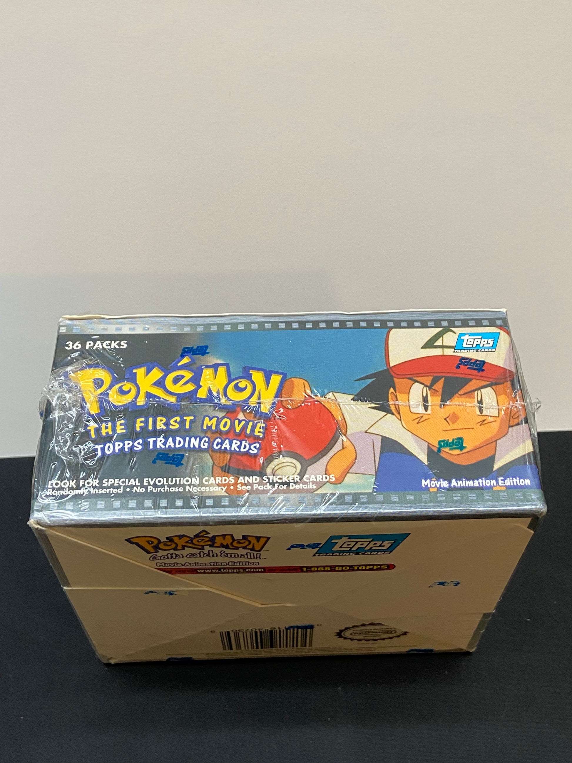Pokemon The First Movie 1999 Topps Blue Logo Booster Box TBC Games Pokemon The First Movie 1999 Topps Blue Logo Booster Box TBC Games