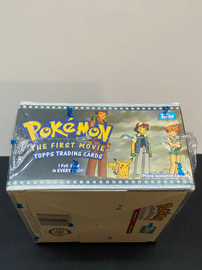 Pokemon The First Movie 1999 Topps Blue Logo Booster Box TBC Games Pokemon The First Movie 1999 Topps Blue Logo Booster Box TBC Games
