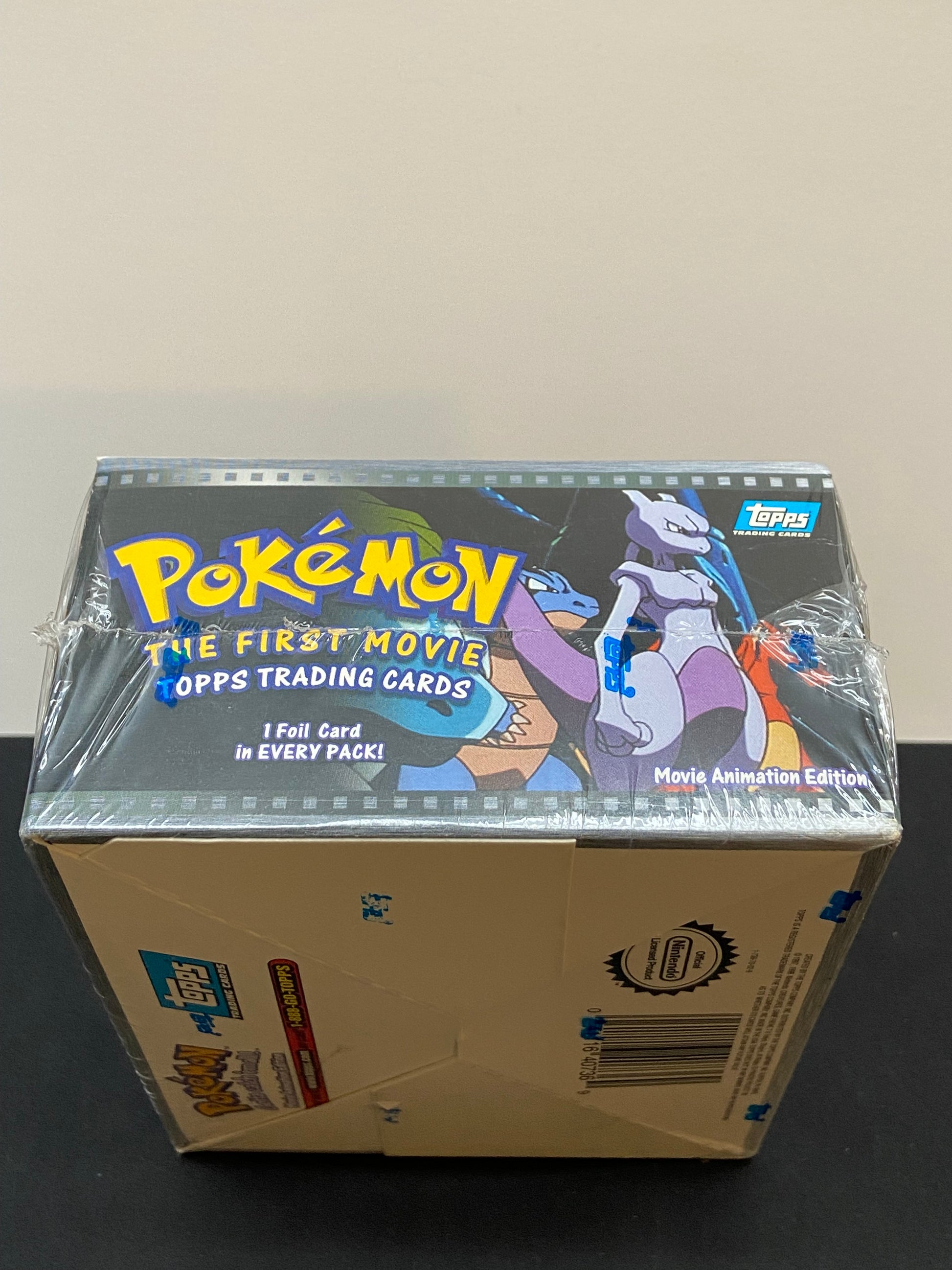 Pokemon The First Movie 1999 Topps Blue Logo Booster Box TBC Games Pokemon The First Movie 1999 Topps Blue Logo Booster Box TBC Games