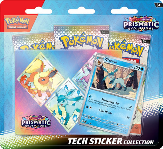 Pokemon TCG: Scarlet & Violet - Prismatic Evolutions Tech Sticker Blister (Glaceon)