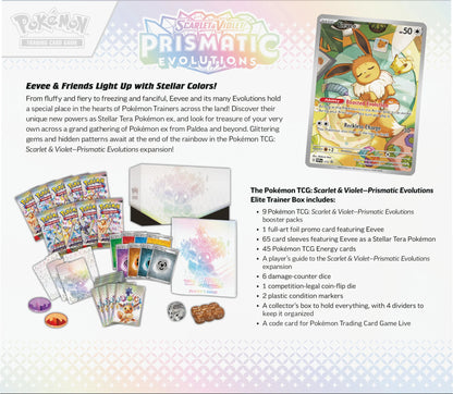 Pokemon TCG: Scarlet & Violet - Prismatic Evolutions Elite Trainer Box