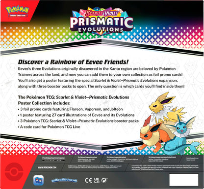 Pokemon TCG: Scarlet & Violet - Prismatic Evolutions Poster Collection TBC Games Pokemon TCG: Scarlet & Violet - Prismatic Evolutions Poster Collection TBC Games