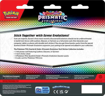 Pokemon TCG: Scarlet & Violet - Prismatic Evolutions Tech Sticker Blister (Leafeon)