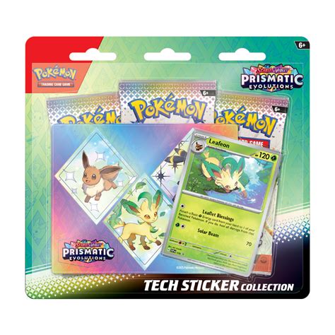 Pokemon TCG: Scarlet & Violet - Prismatic Evolutions Tech Sticker Blister (Leafeon)