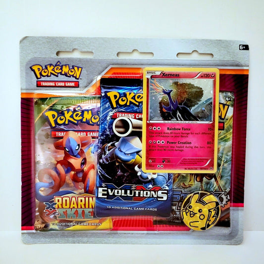 Pokemon TCG: X & Y - Roaring Skies Evolutions Steam Siege 3 Pack Blister (Xerneas)