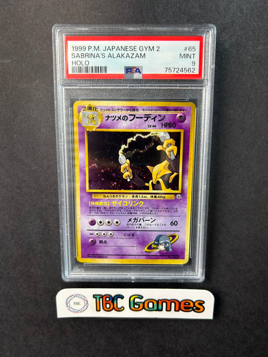 Sabrina's Alakazam Gym 2 Challenge Holo Japanese PSA 9