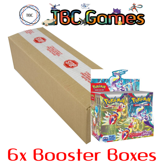 Pokemon TCG: Scarlet & Violet - Base Set Booster Box Sealed Case (6 Boxes)