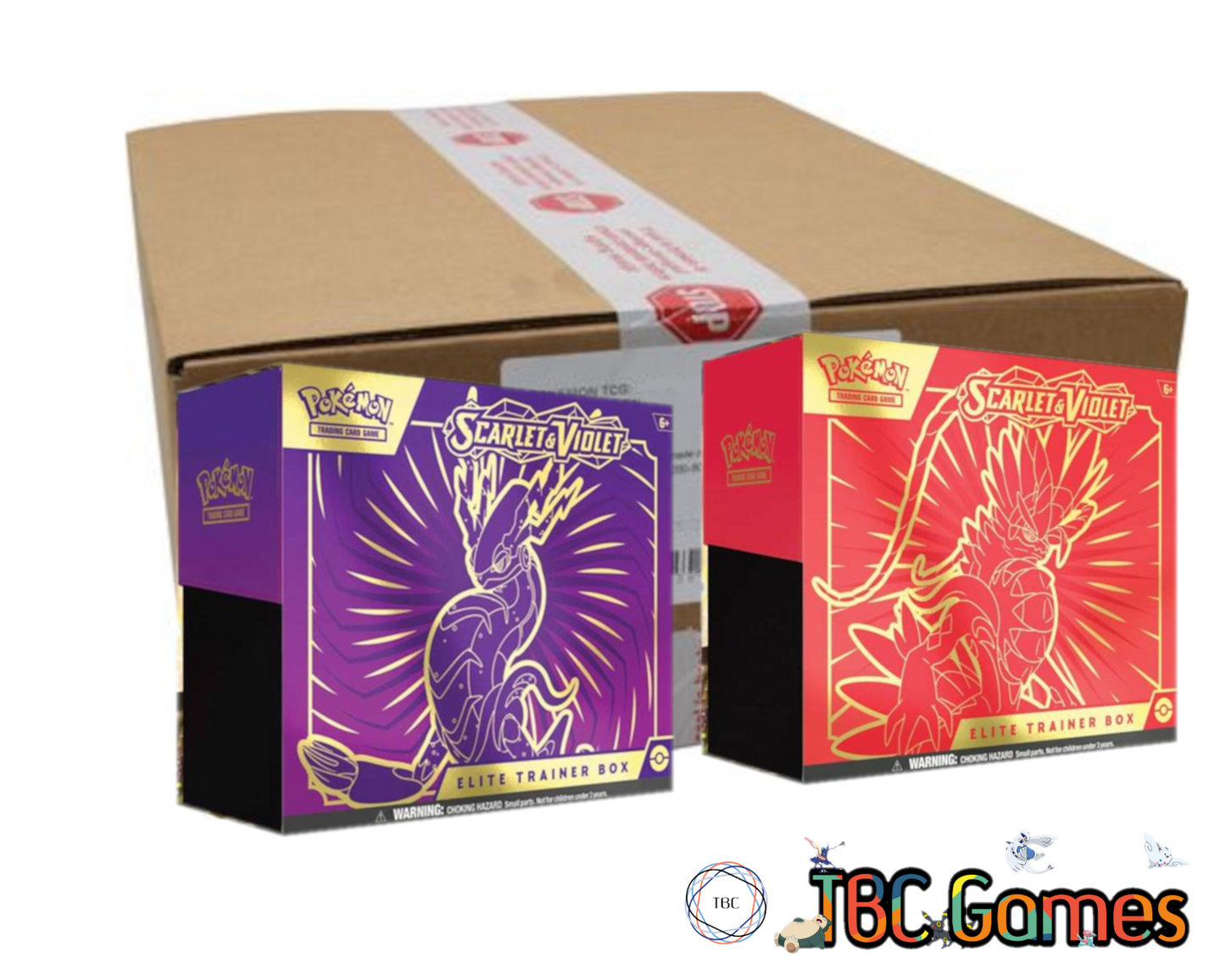 Pokemon TCG: Scarlet & Violet - Base Set Elite Trainer Box Sealed Case (10 Boxes)
