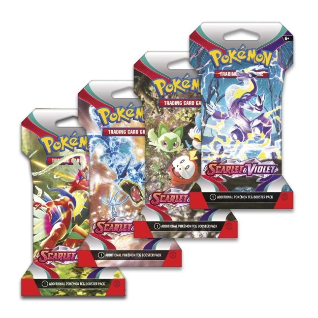 Pokemon TCG: Scarlet & Violet - Base Set Sleeved Booster Pack Sealed Case (144 Packs)