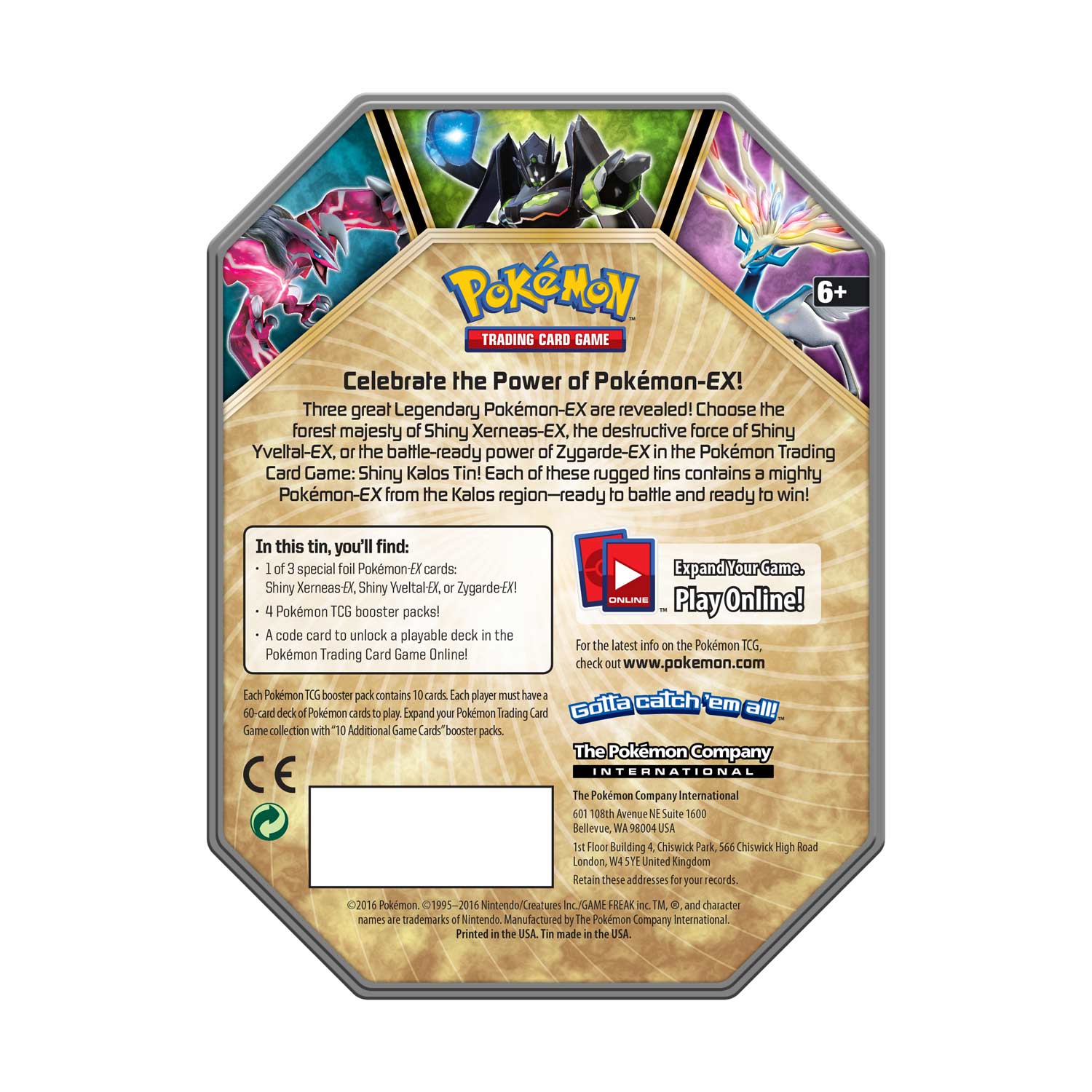 Pokemon TCG: X & Y - Shiny Xerneas EX Tin TBC Games Pokemon TCG: X & Y - Shiny Xerneas EX Tin TBC Games